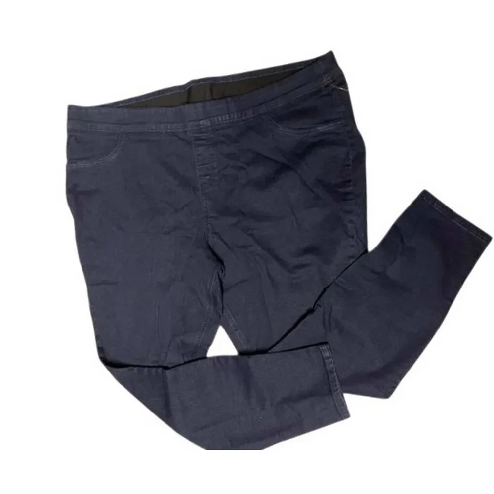 Denim & Co. Cozy Touch Denim Regular Pull On Jeggings 28 TALL (866) - Picture 4 of 6